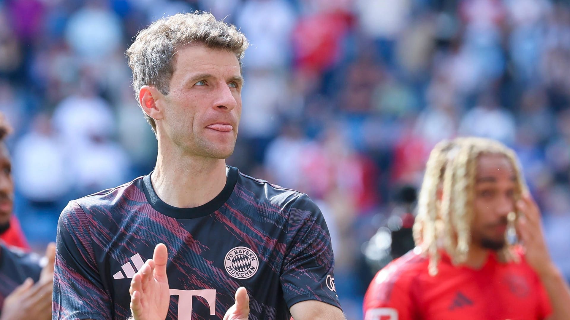 Thomas Müller: Er absolvierte am Samstag sein 503. Bundesliga-Spiel. Thomas Müller: Er absolvierte am Samstag sein 503. Bundesliga-Spiel.