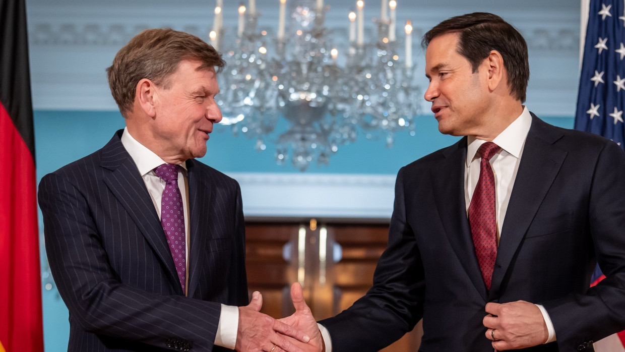 Viel zu besprechen: Außenminister Johann Wadephul (links, CDU) neben seinem US-Amtskollegen Marco Rubio