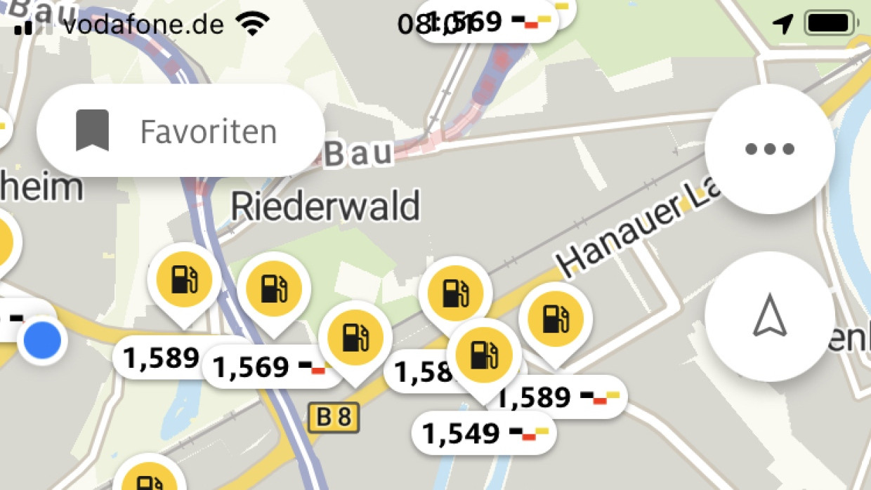 Wo ist das Benzin gerade am günstigsten? Preisvergleich mit dem Smartphone.