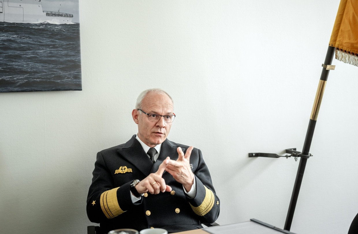 Vizeadmiral Jan Christian Kaack, Inspekteur der Marine, im Mai in Berlin