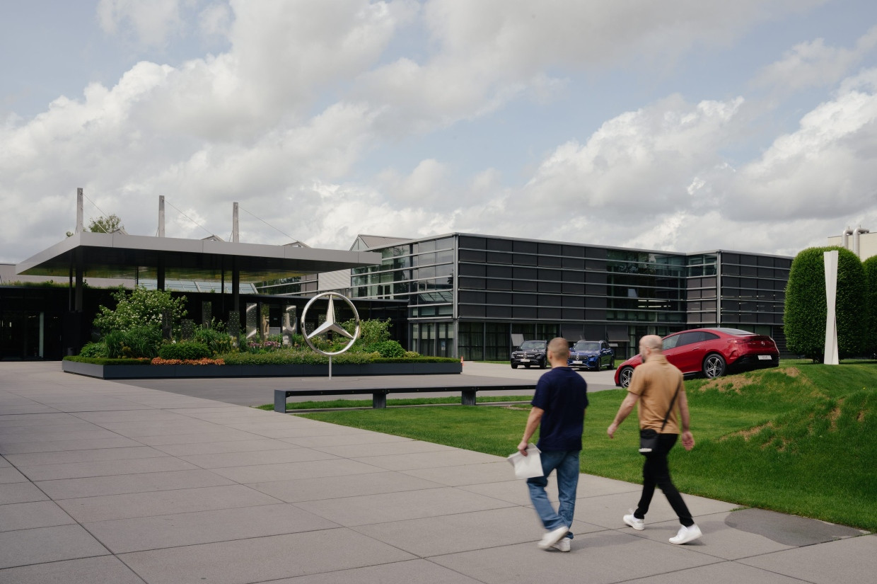 Im Zeichen des Sterns: Blick auf den Mercedes-Standort in Sindelfingen