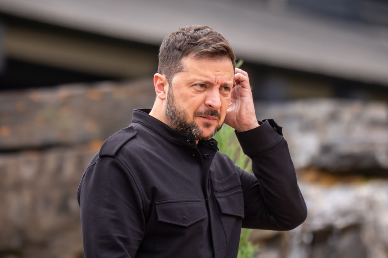 Der ukrainische Präsident Wolodymyr Selenskyj, hier beim G7-Gipfel in Kanada, muss sich beim diesjährigen Nato-Treffen mit einer Ne­benrolle begnügen.