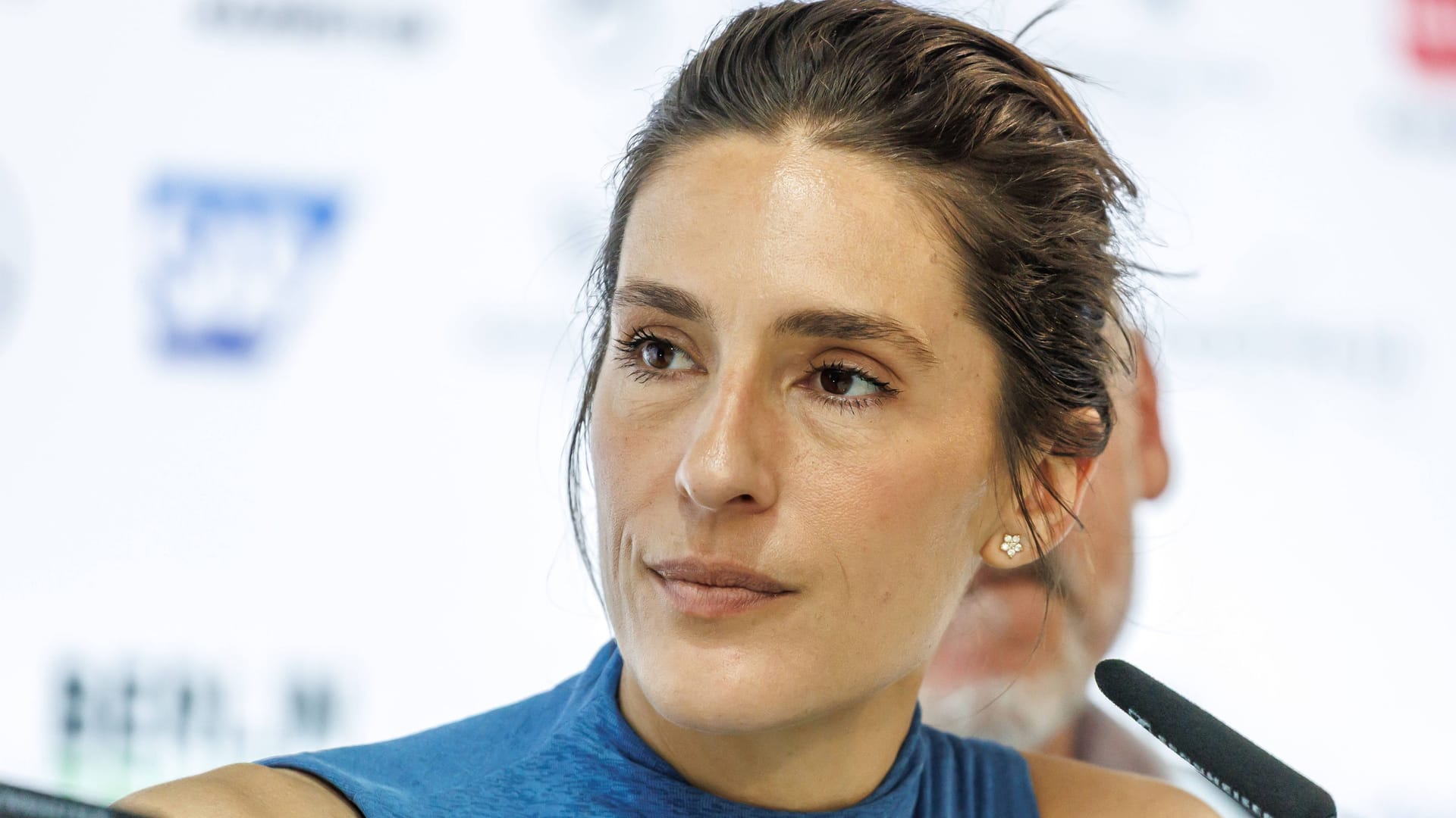 Andrea Petković auf einer Pressekonferenz der Berlin Tennis Open: Die 37-Jährige ist Botschafterin des Turniers. Andrea Petković auf einer Pressekonferenz der Berlin Tennis Open: Die 37-Jährige ist Botschafterin des Turniers.
