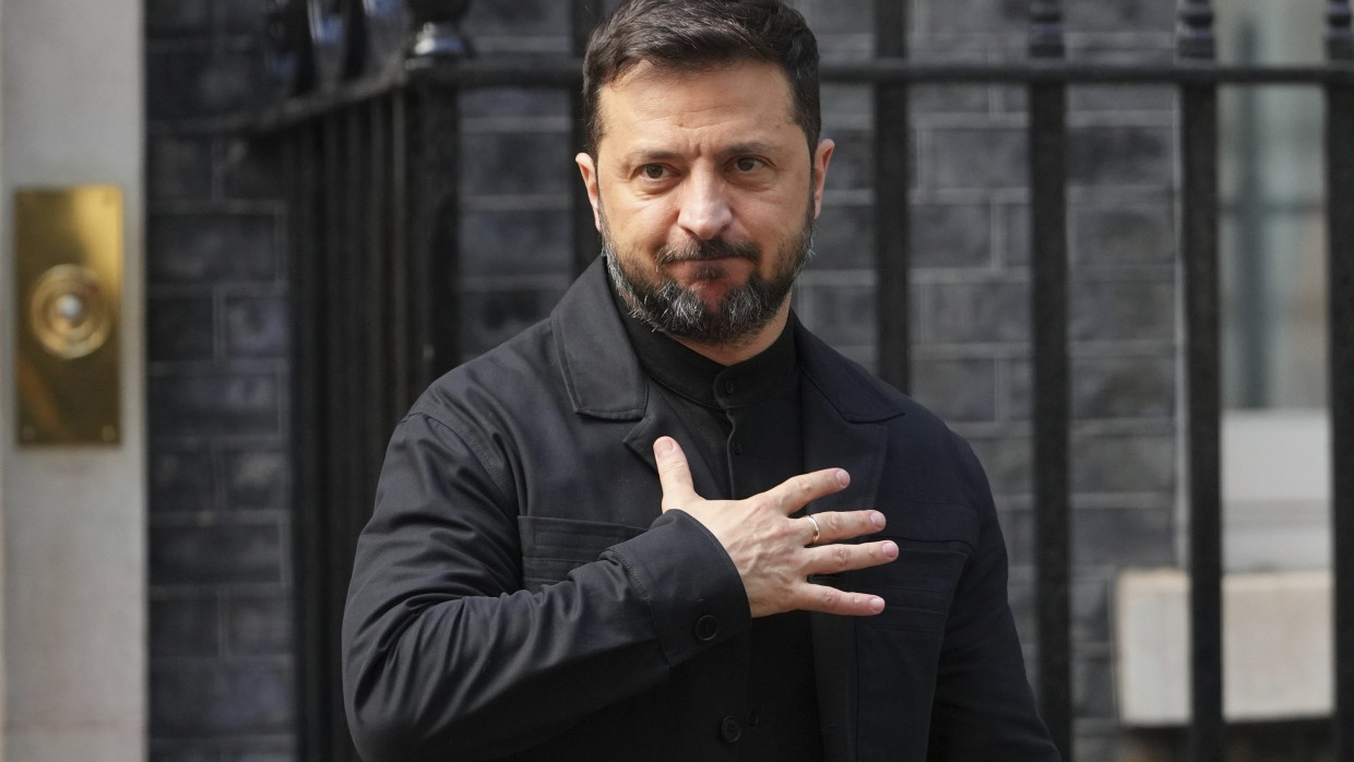 Offenbar gut beschützt: Der ukrainische Präsident Wolodymyr Selenskyj