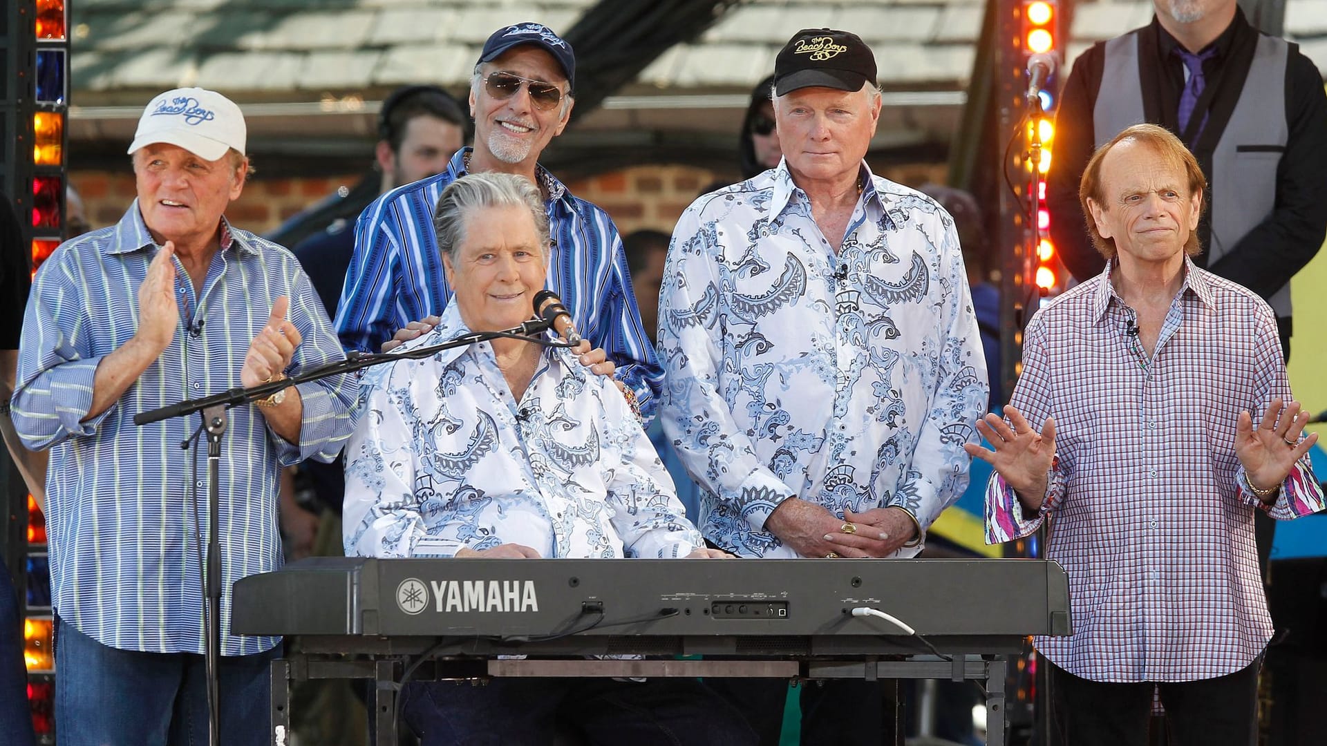 Die letzte Besetzung der Beach Boys (v.l.n.r.): Bruce Johnston, David Marks, Brian Wilson, Mike Love und Al Jardine. Die letzte Besetzung der Beach Boys (v.l.n.r.): Bruce Johnston, David Marks, Brian Wilson, Mike Love und Al Jardine.