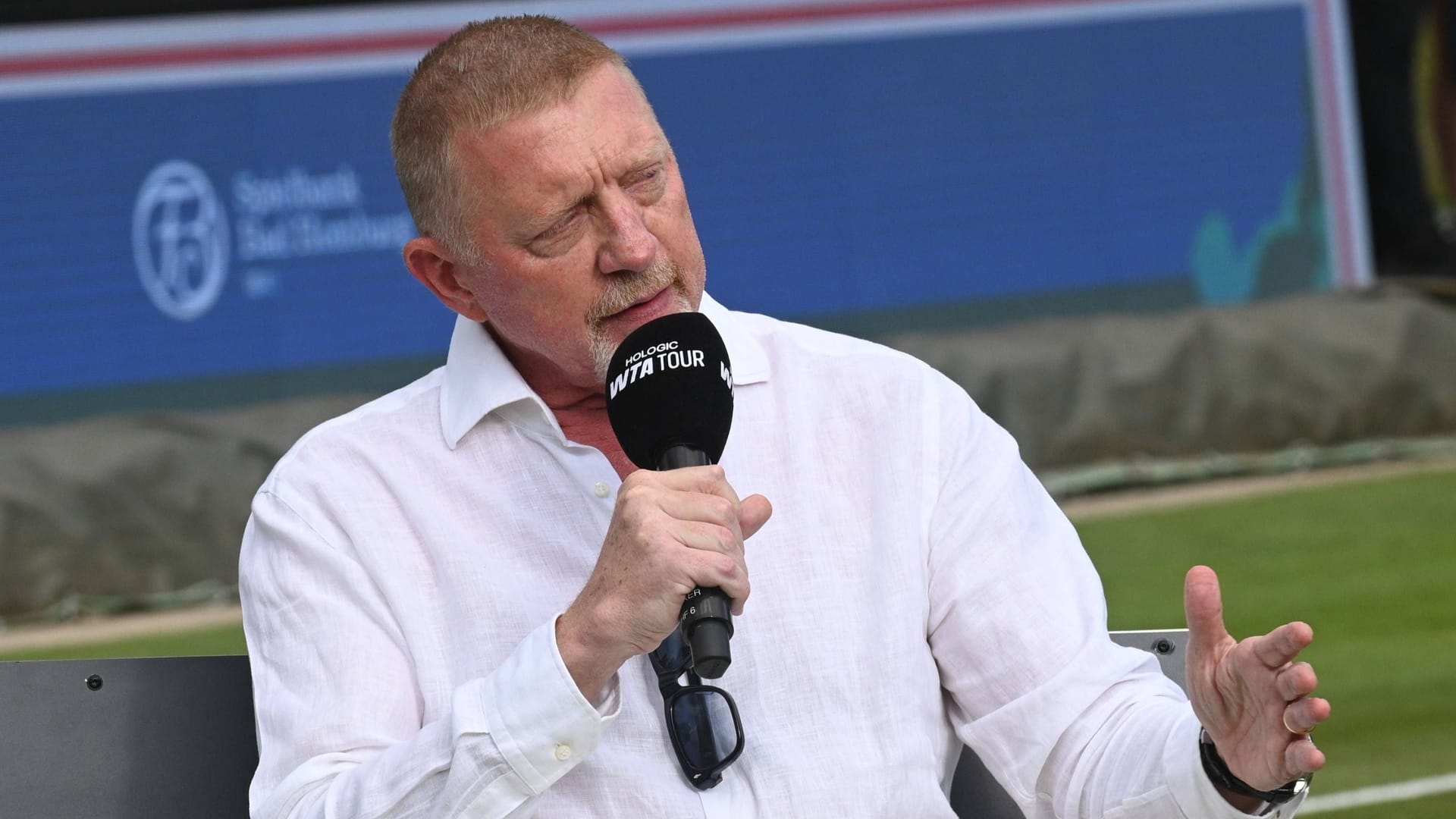 Boris Becker beim Termin in Bad Homburg: Der sechsmalige Grand-Slam-Sieger ist seit Jahren gefragter Tennis-Experte. Boris Becker beim Termin in Bad Homburg: Der sechsmalige Grand-Slam-Sieger ist seit Jahren gefragter Tennis-Experte.