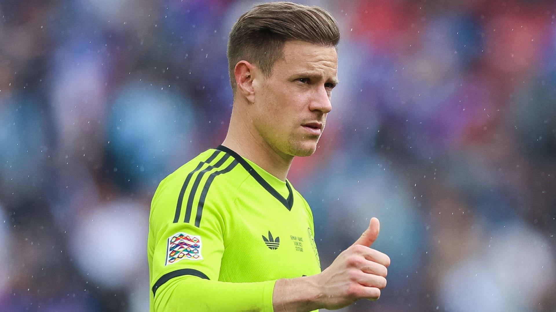 DFB-Torwart Marc-André ter Stegen: Er zeigte in der Nations League starke Paraden. DFB-Torwart Marc-André ter Stegen: Er zeigte in der Nations League starke Paraden.