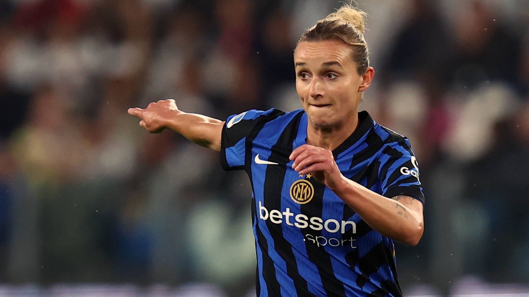 Lina Magull: Die Ex-Nationalspielerin steht bei Inter unter Vertrag. Lina Magull: Die Ex-Nationalspielerin steht bei Inter unter Vertrag.