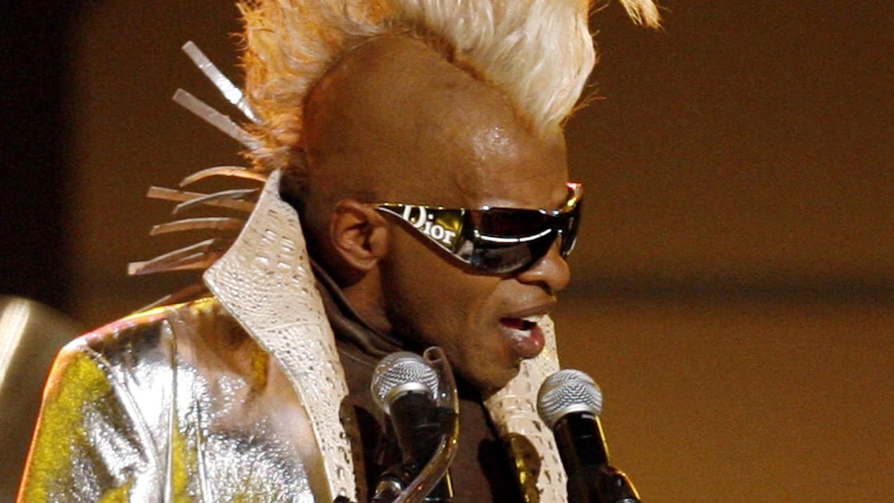 FILE PHOTO: Funk music pioneer Sly Stone performs during Grammy Awards in Los Angeles