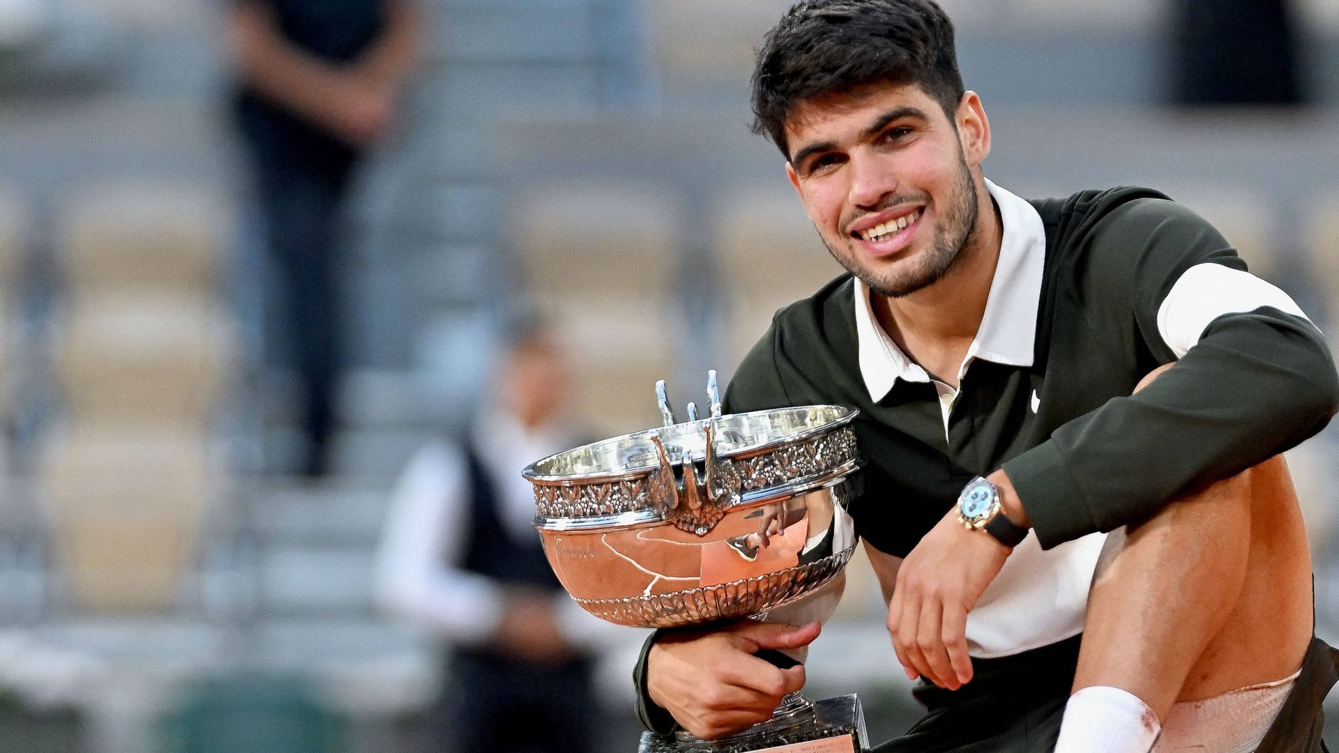 Carlos Alcaraz: Er gewann bisher jeweils zweimal die French- und Australian Open sowie einmal die US Open. Carlos Alcaraz: Er gewann bisher jeweils zweimal die French- und Australian Open sowie einmal die US Open.