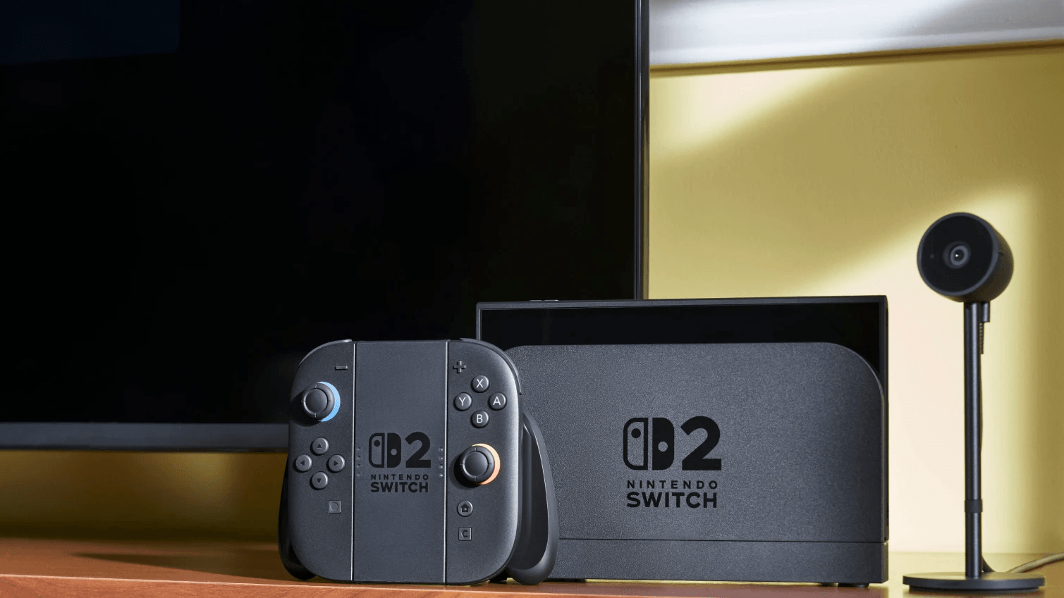 Mit dieser dazugehörigen Docking-Station verbindet man die Switch 2 mit einem TV-Gerät. Mit dieser dazugehörigen Docking-Station verbindet man die Switch 2 mit einem TV-Gerät.