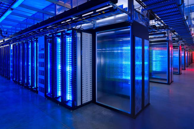 Server in einem Rechenzentrum von Meta in Prineville, Oregon.