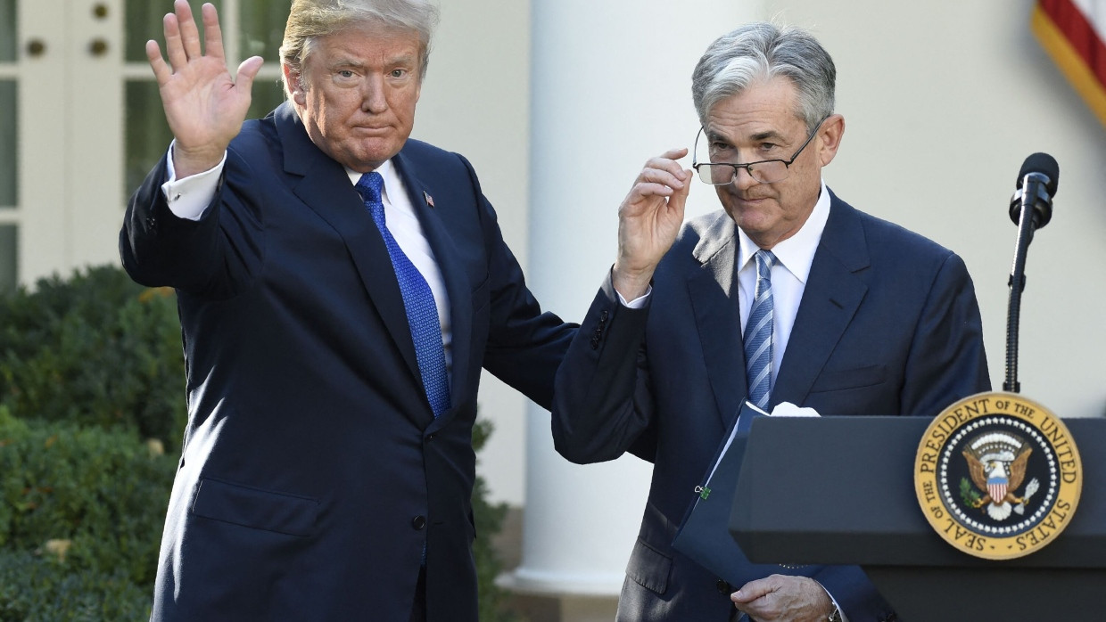 Einst nah beieinander: der amerikanische Präsident Donald Trump und Jerome Powell nach dessen Nominierung zum Fed-Chef im November 2017