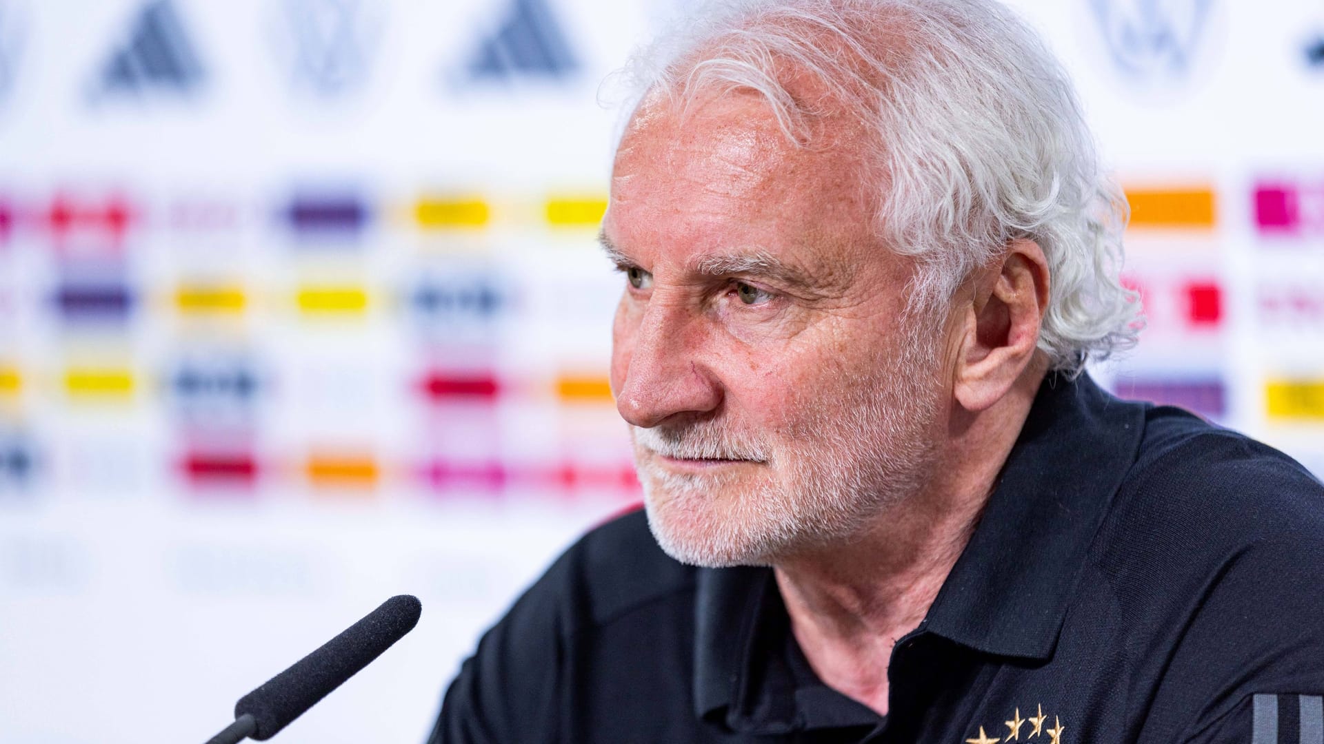 Rudi Völler: Er ist seit 2023 Direktor Profifußball beim DFB. Rudi Völler: Er ist seit 2023 Direktor Profifußball beim DFB.