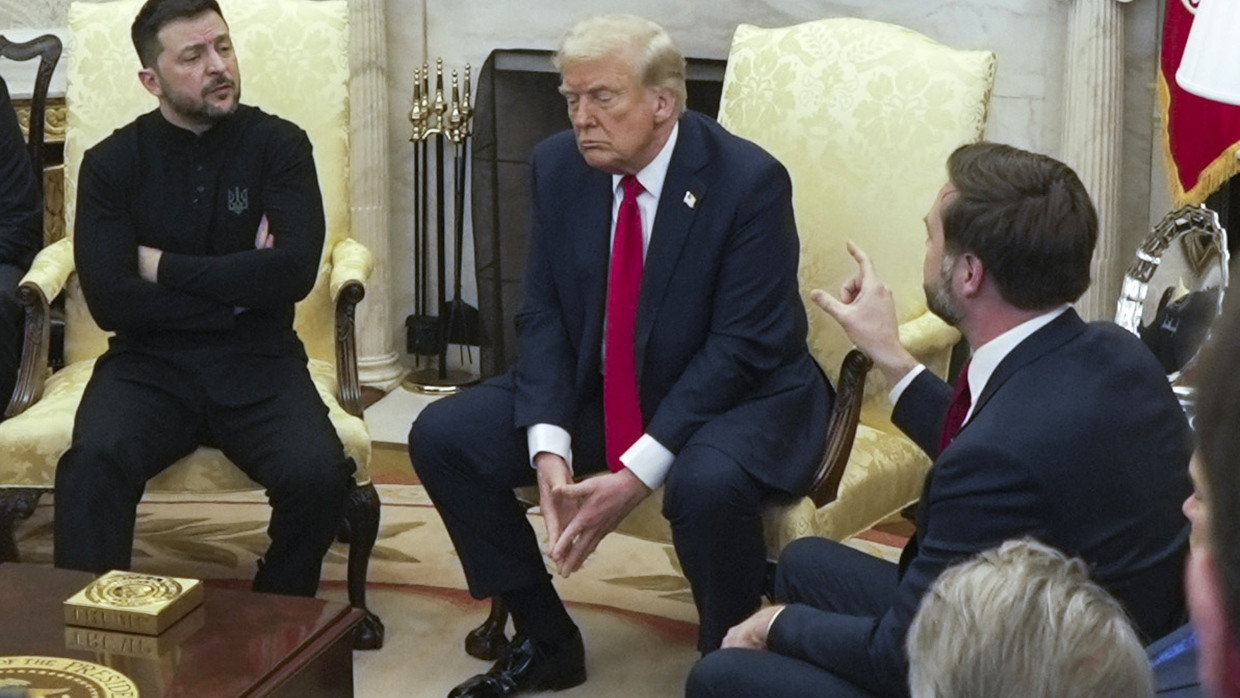 Eklat im Oval Office: Wolodymyr Selenskyj, Donald Trump und JD Vance am 28. Februar