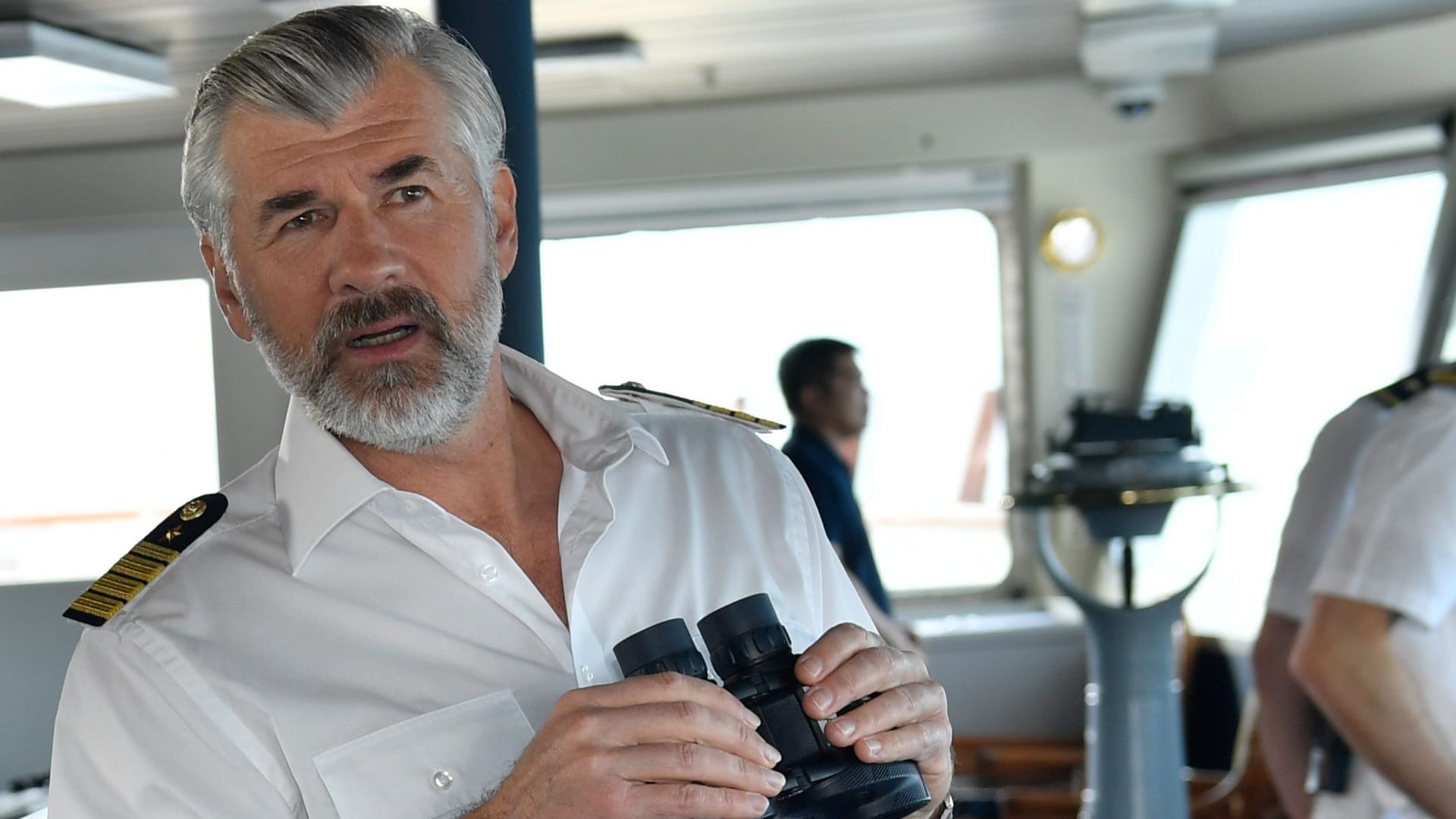 Daniel Morgenroth: Er spielt auf dem "Traumschiff" Staff-Kapitän Martin Grimm. Daniel Morgenroth: Er spielt auf dem "Traumschiff" Staff-Kapitän Martin Grimm.