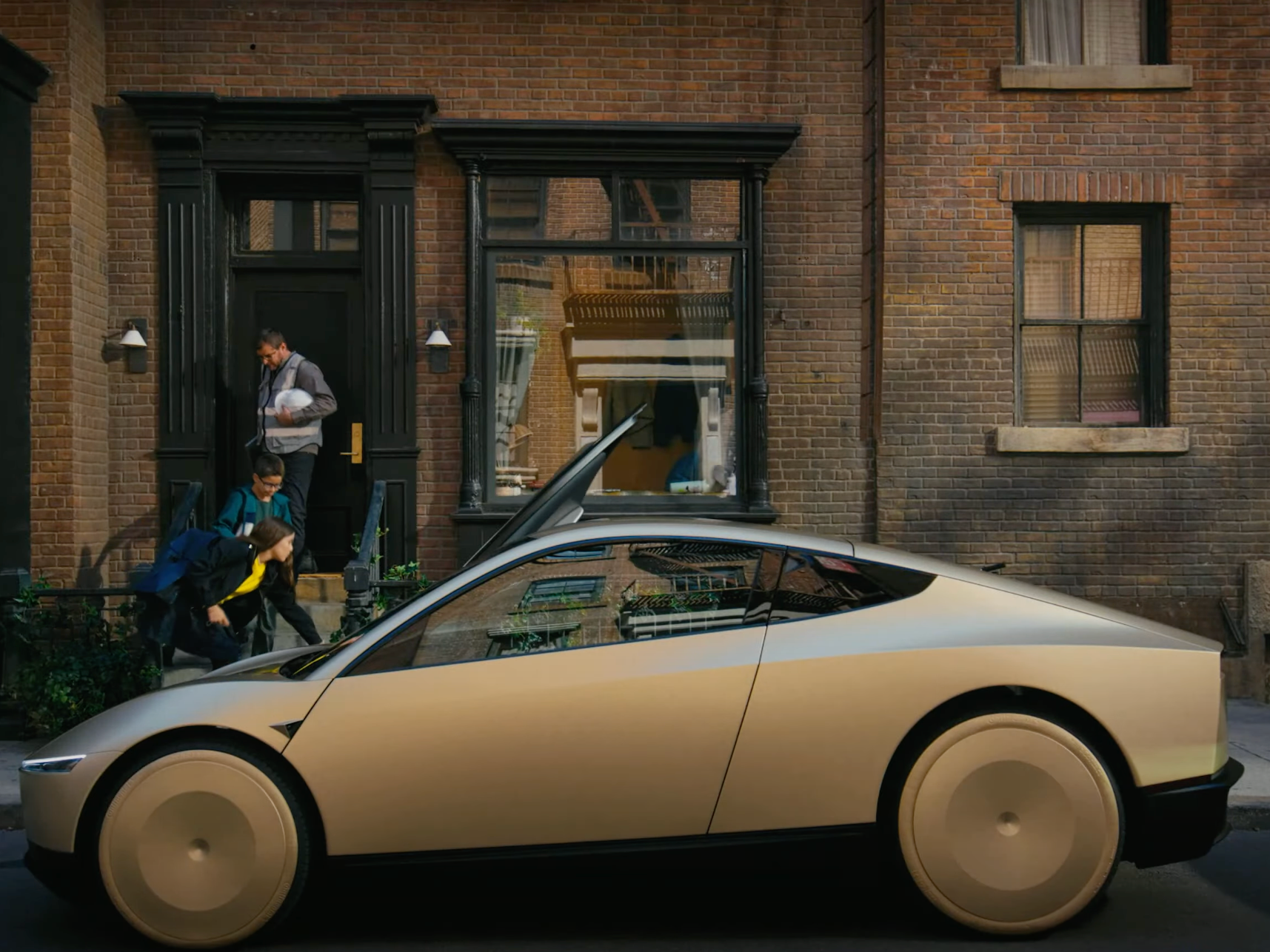 Die ersten Nutzer durften am Sonntag endlich eine Fahrt mit Teslas selbstfahrenden Robotaxis unternehmen.