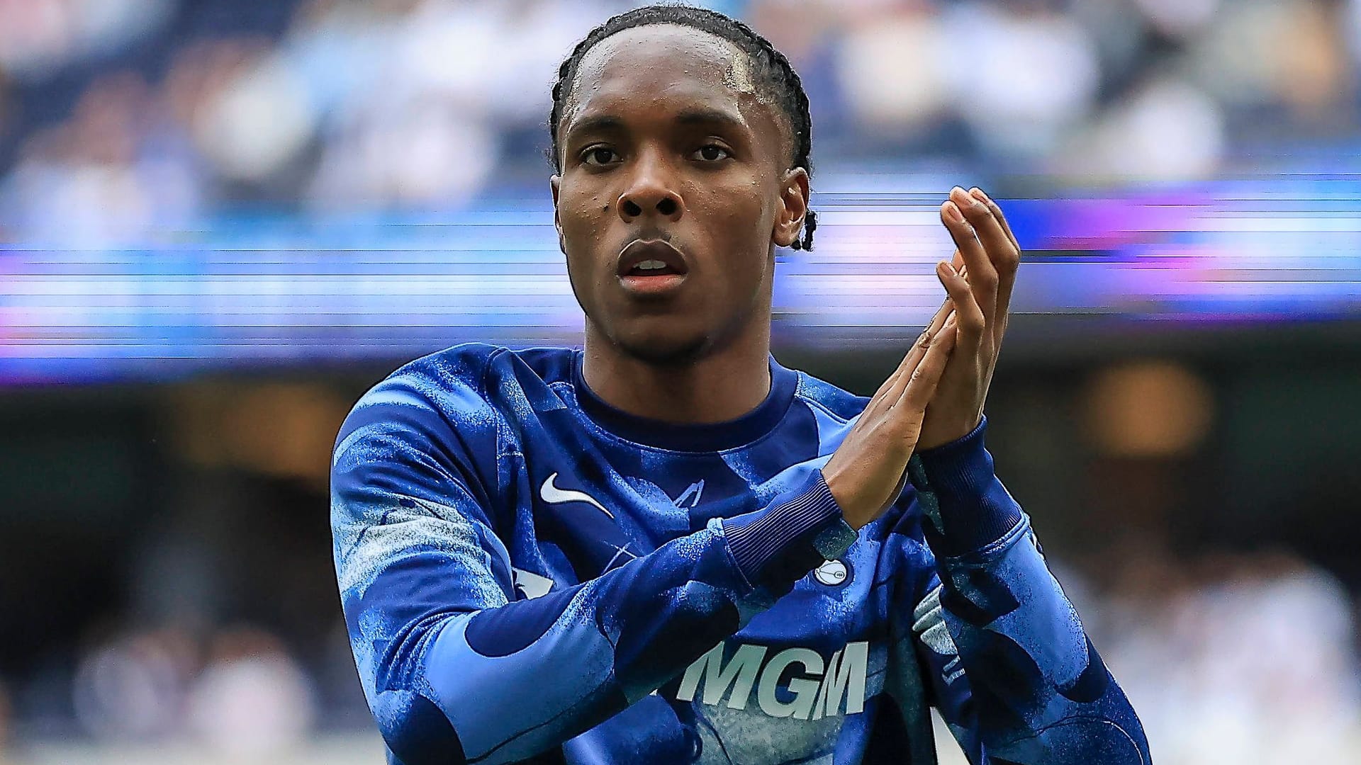 Mathys Tel im Tottenham-Dress: Der Angreifer war in der vergangenen Saison vom FC Bayern an die "Spurs" ausgeliehen. Mathys Tel im Tottenham-Dress: Der Angreifer war in der vergangenen Saison vom FC Bayern an die "Spurs" ausgeliehen.