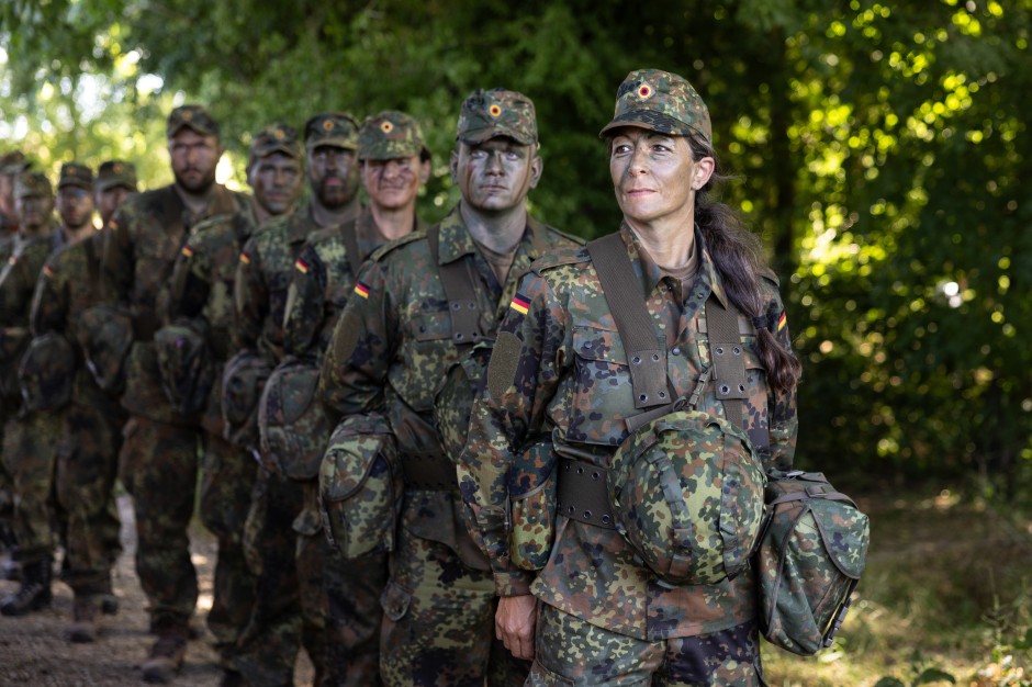 Ganz vorne: Tanja Berger steht an der Spitze der Formation.