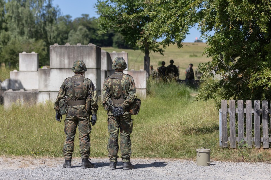 Blick auf den Schießstand des Truppenübungsplatzes in Hammelburg.