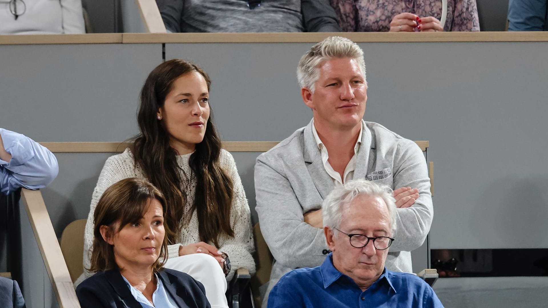 Ivanović und Schweinsteiger bei den French Open Ivanović und Schweinsteiger bei den French Open