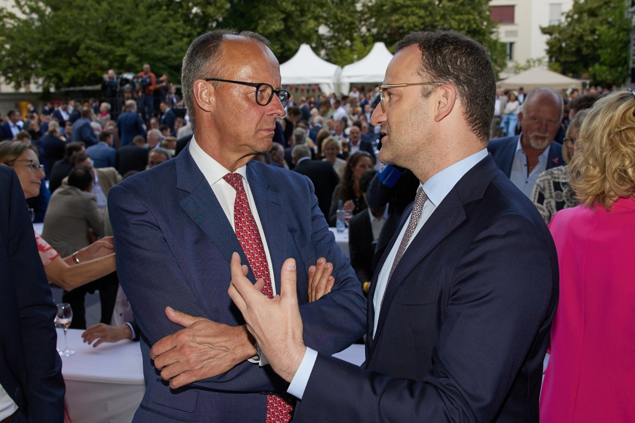 Friedrich Merz und Jens Spahn im Juli in Berlin