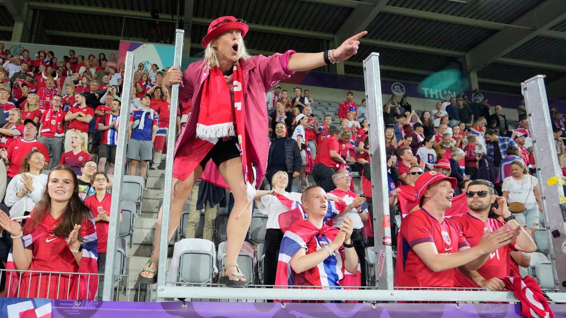 Norwegische EM-Fans Norwegische EM-Fans