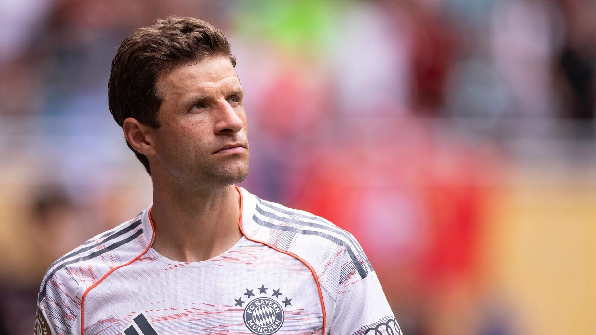 Thomas Müller: Der Weltmeister macht weiter, das genaue Ziel ist noch nicht klar. Thomas Müller: Der Weltmeister macht weiter, das genaue Ziel ist noch nicht klar.