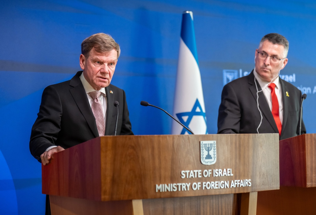 Außenminister Johann Wadephul bei einem Besuch bei seinem israelischen Amtskollegen Gideon Saar im Mai