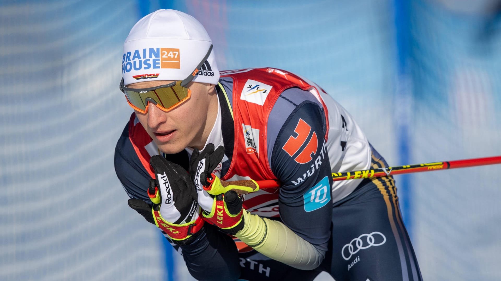 Manuel Faisst schnitt als bester Deutscher in der Nordischen Kombination ab. Manuel Faisst schnitt als bester Deutscher in der Nordischen Kombination ab.