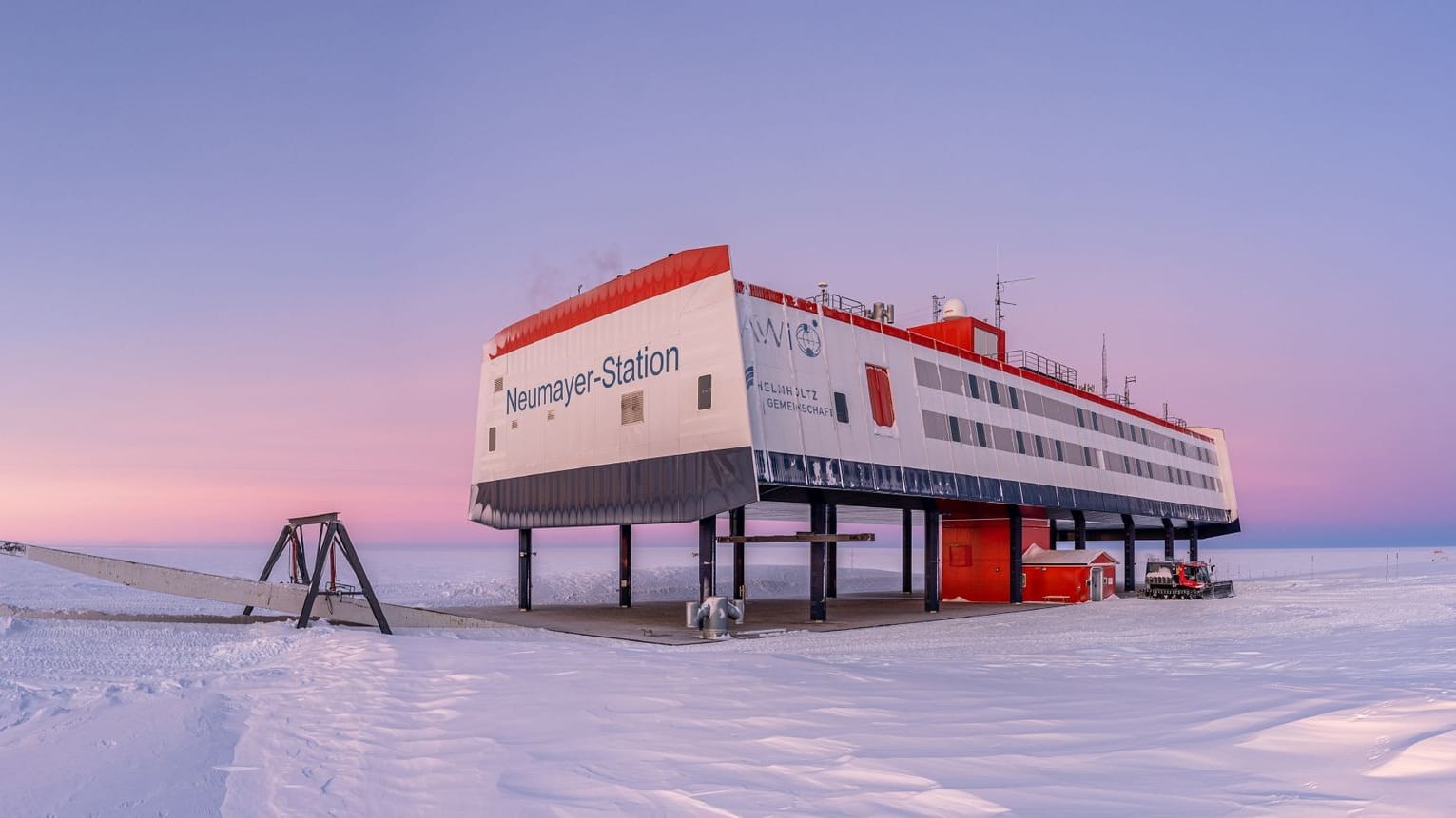 Neumayer-Station III in der Antarktis Neumayer-Station III in der Antarktis