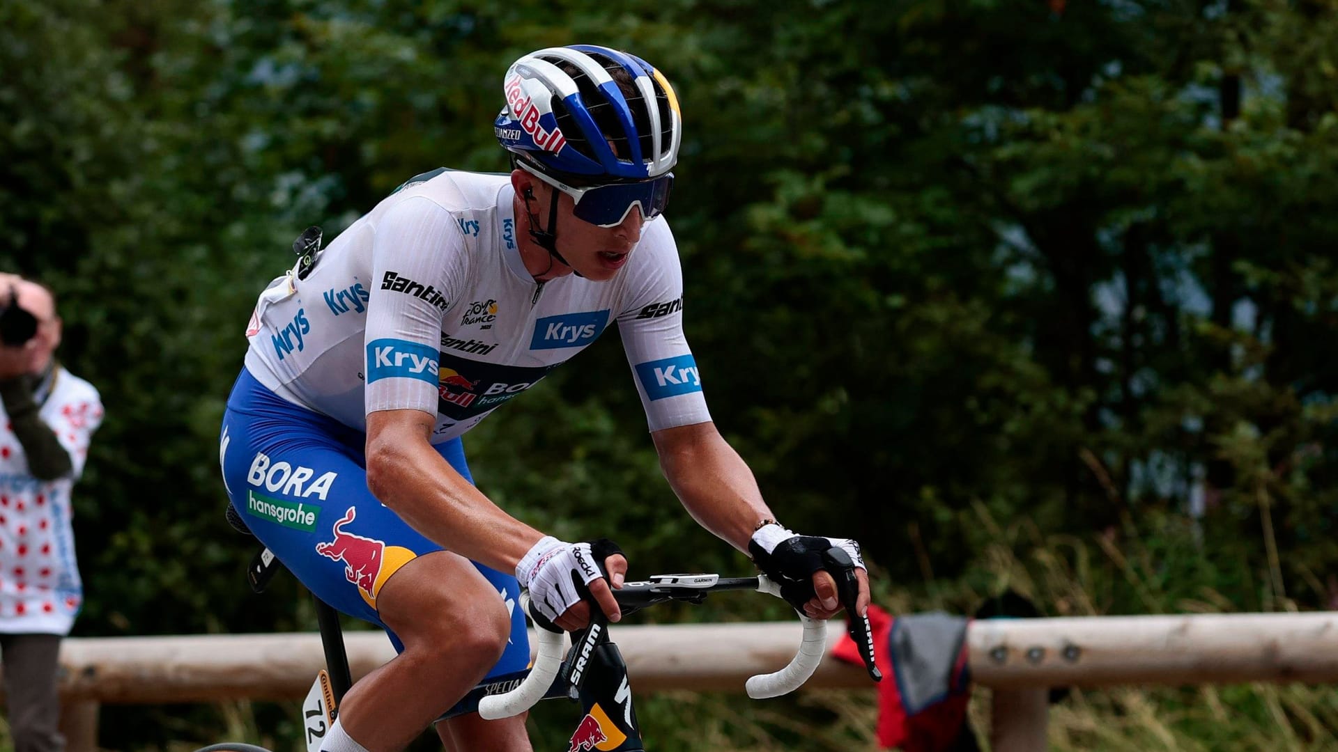 Florian Lipowitz: Er hat beste Aussichten aufs Tour-Podium. Florian Lipowitz: Er hat beste Aussichten aufs Tour-Podium.