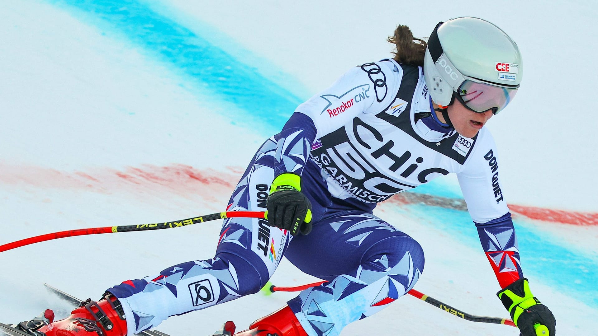 Tereza Nova am Tag ihres Unfalls in Garmisch-Partenkirchen. Tereza Nova am Tag ihres Unfalls in Garmisch-Partenkirchen.