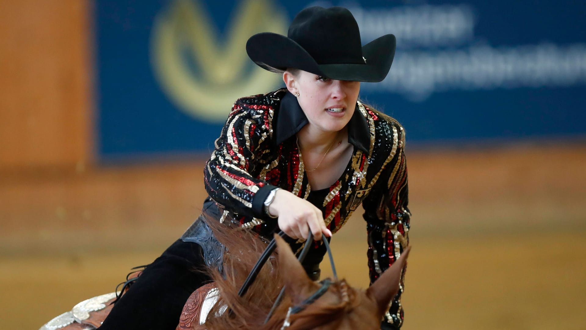 Gina Schumacher (Archivbild): Erfolgreiche Karriere im Reining. Gina Schumacher (Archivbild): Erfolgreiche Karriere im Reining.