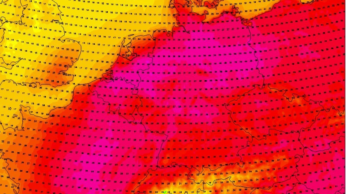 Wetter in Deutschland: Die erwarteten Temperaturen am Mittwoch, den 2. Juli. Die Hitze spitzt sich zu.