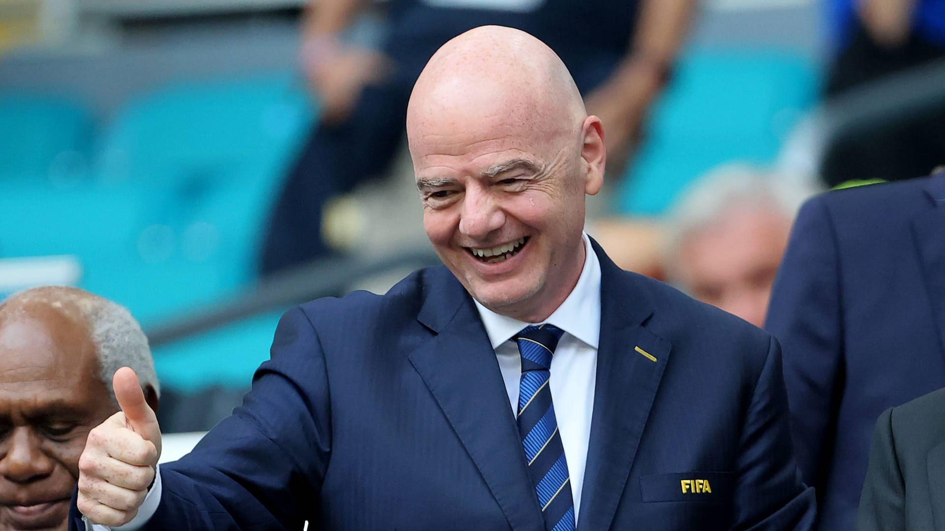 Gianni Infantino: Laut ihm ist Donald Trump ein "großer Fußballfan" Gianni Infantino: Laut ihm ist Donald Trump ein "großer Fußballfan"