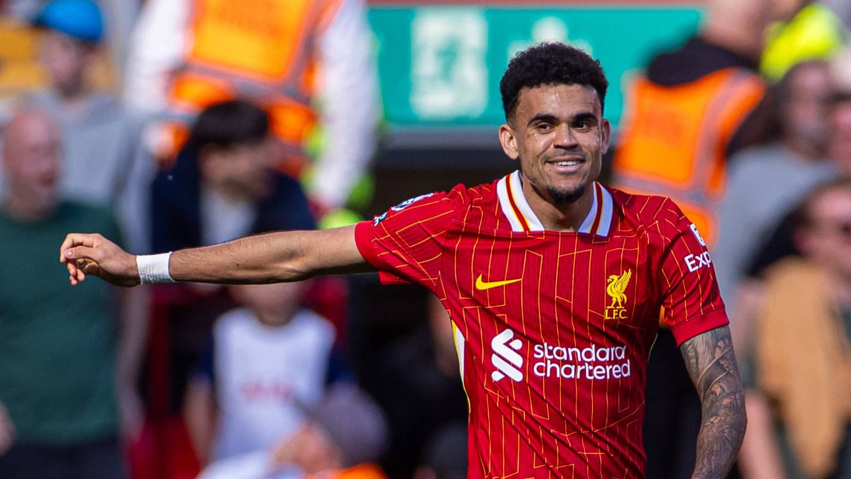 Luis Díaz: Er spielt seit 2022 für den FC Liverpool. Luis Díaz: Er spielt seit 2022 für den FC Liverpool.