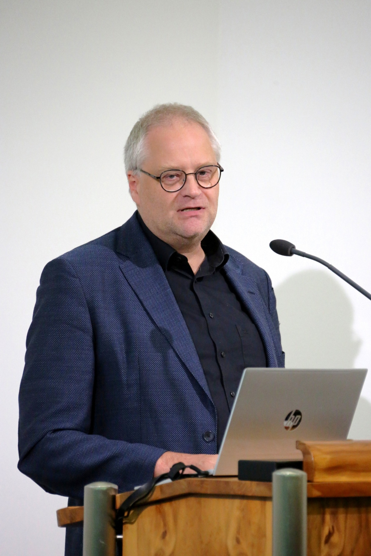 Mischa Meier bei seinem Vortrag am 22. Juli 2025