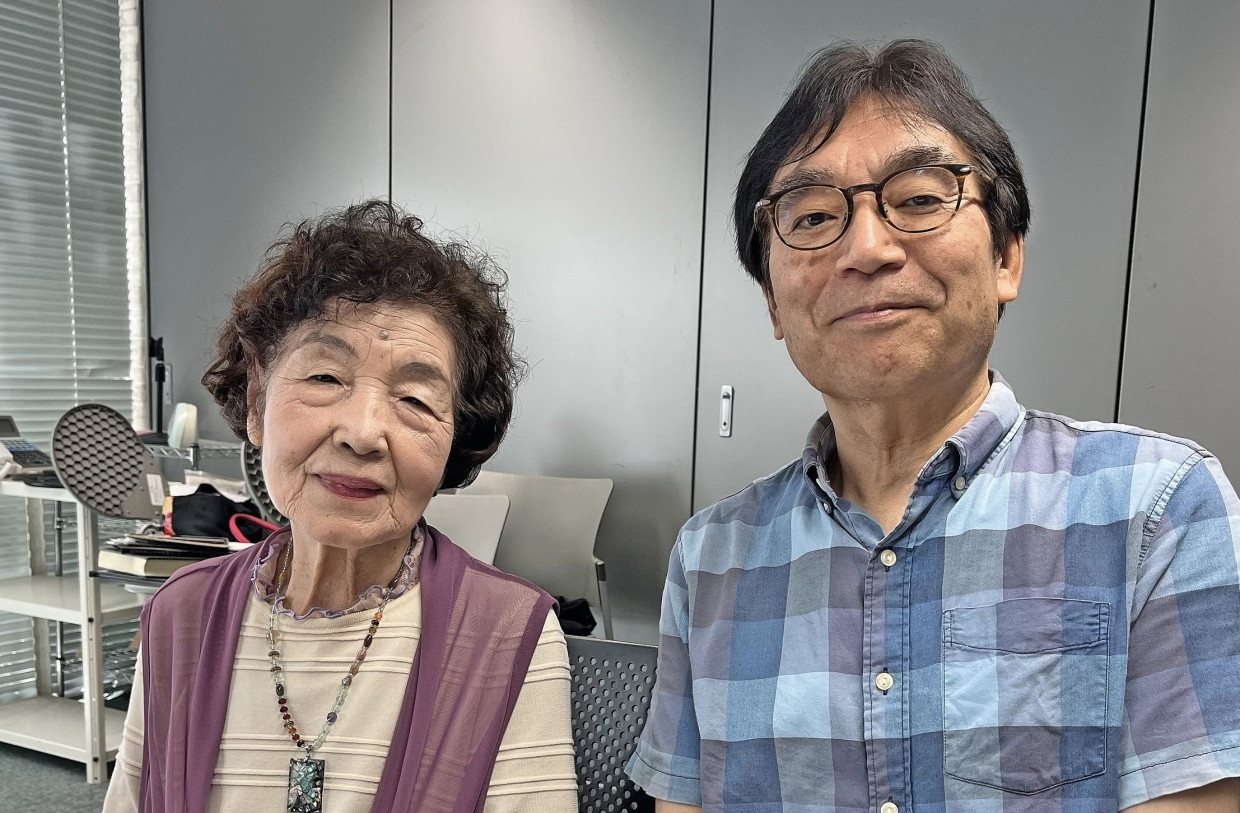 Die Zeitzeugin Tomoko Matsuo und der Autor Kiyotaka Ogawauchi