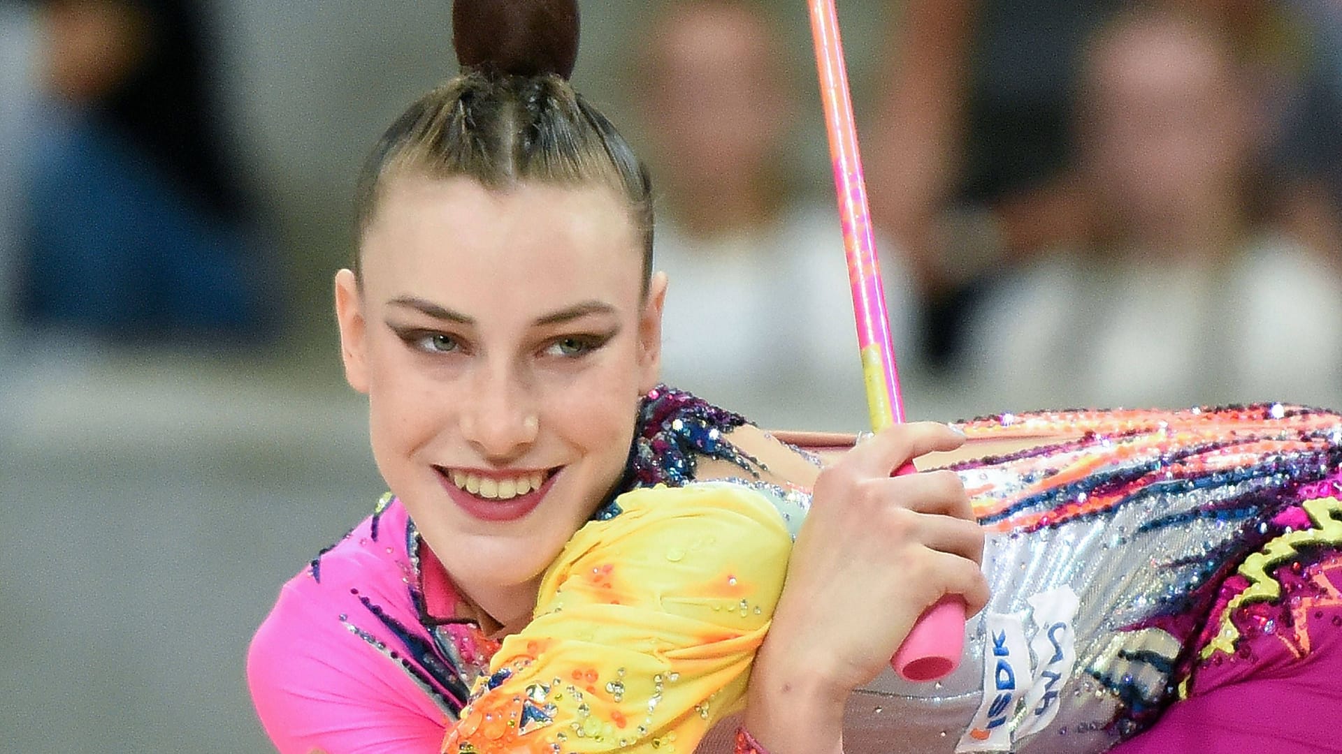 Darja Varfolomeev: Sie wurde in Paris Olympiasiegerin im Mehrkampf. Darja Varfolomeev: Sie wurde in Paris Olympiasiegerin im Mehrkampf.