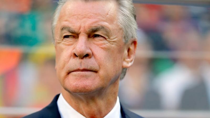 Der damalige Schweizer Trainer Ottmar Hitzfeld, aufgenommen vor dem Gruppenspiel der FIFA Fußball-Weltmeisterschaft 2014 gegen Ecuador. Der damalige Schweizer Trainer Ottmar Hitzfeld, aufgenommen vor dem Gruppenspiel der FIFA Fußball-Weltmeisterschaft 2014 gegen Ecuador.