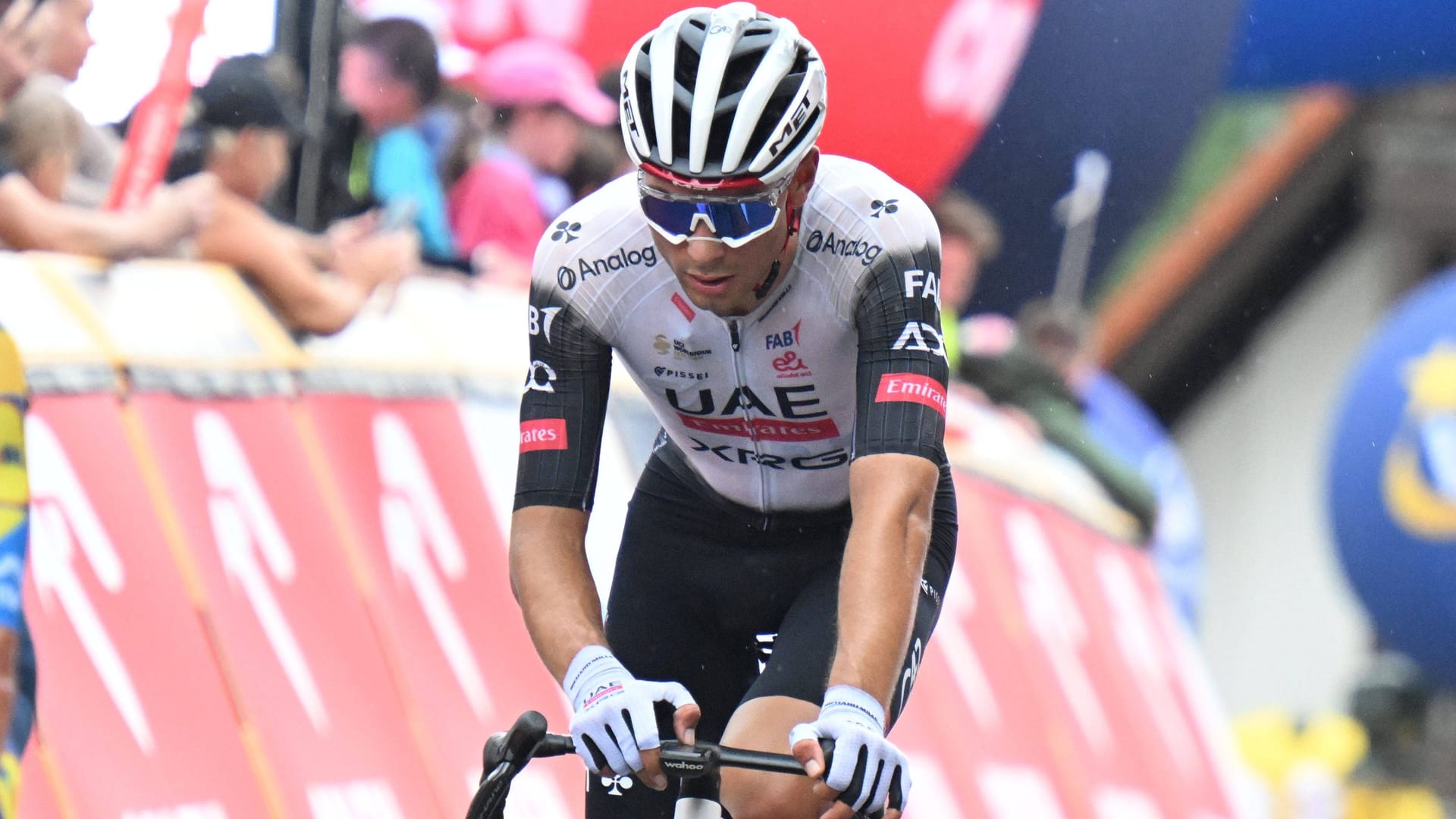 Filippo Baroncini, hier auf der zweiten Etappe der Polen-Rundfahrt: Der Radprofi ist schwer verunglückt. Filippo Baroncini, hier auf der zweiten Etappe der Polen-Rundfahrt: Der Radprofi ist schwer verunglückt.