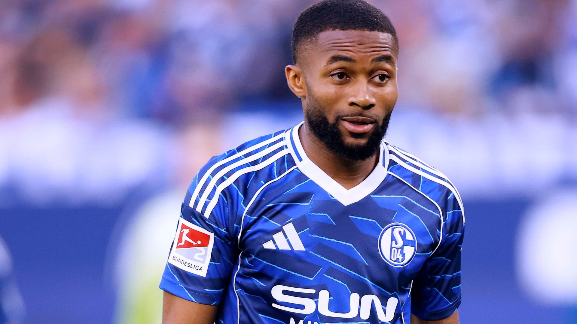 Moussa Sylla bei einem Spiel in der Arena auf Schalke in der vergangenen Saison. Moussa Sylla bei einem Spiel in der Arena auf Schalke in der vergangenen Saison.
