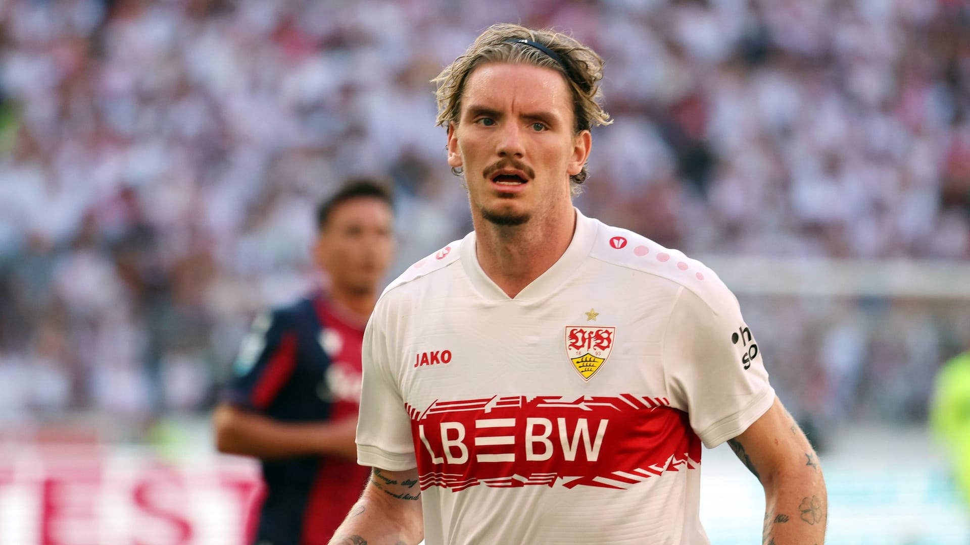 Nick Woltemade: Ihn möchte der VfB Stuttgart nicht ziehen lassen. Nick Woltemade: Ihn möchte der VfB Stuttgart nicht ziehen lassen.