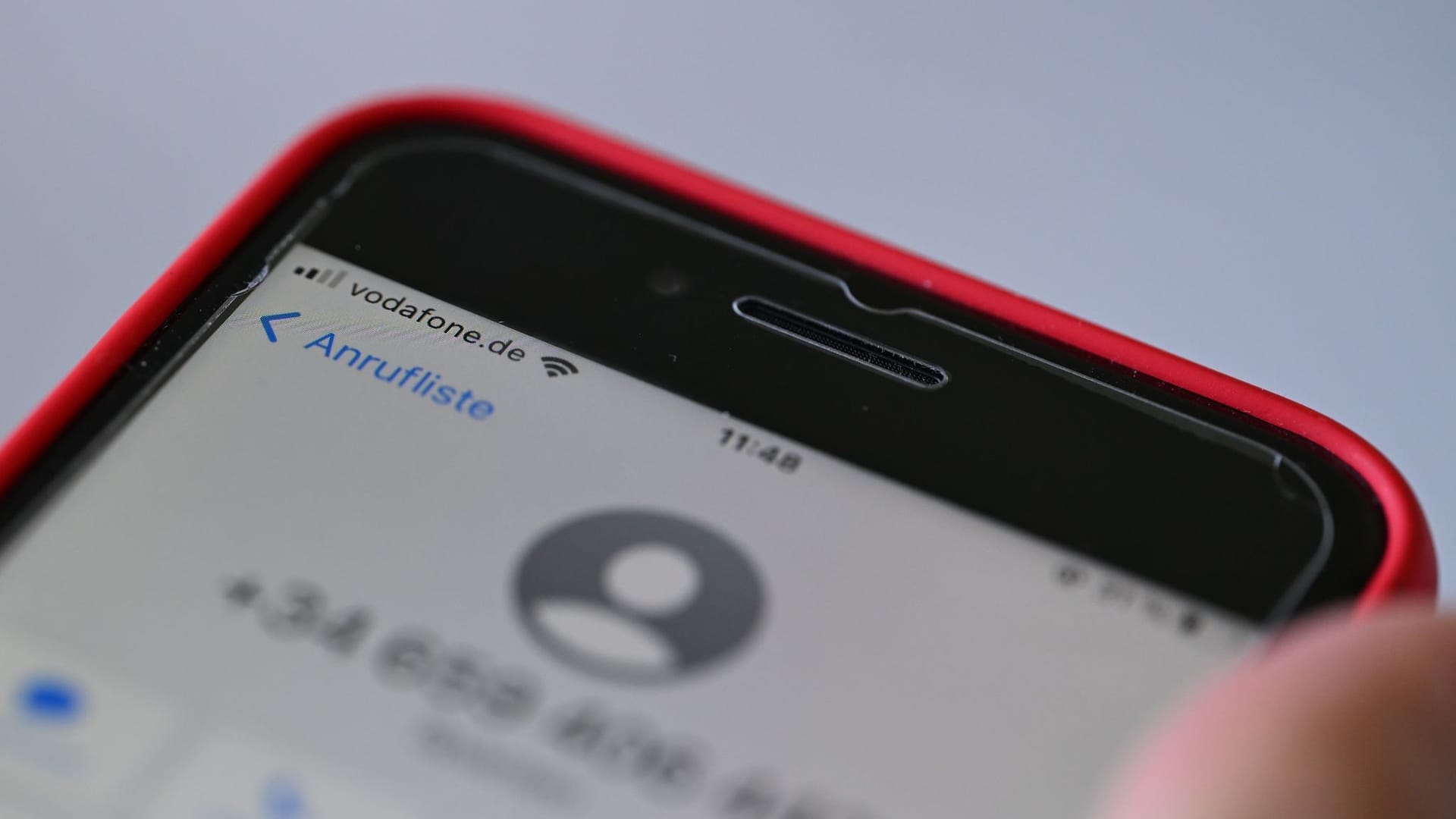Vodafone-Handy mit Betrugsnummer Vodafone-Handy mit Betrugsnummer