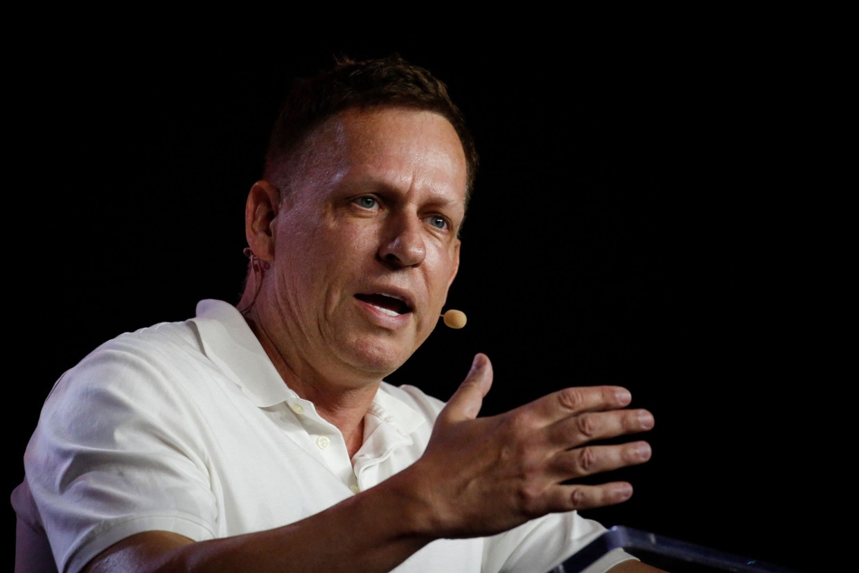 Peter Thiel, Mitbegründer von Palantir Technologies, auf einer Konferenz in Miami